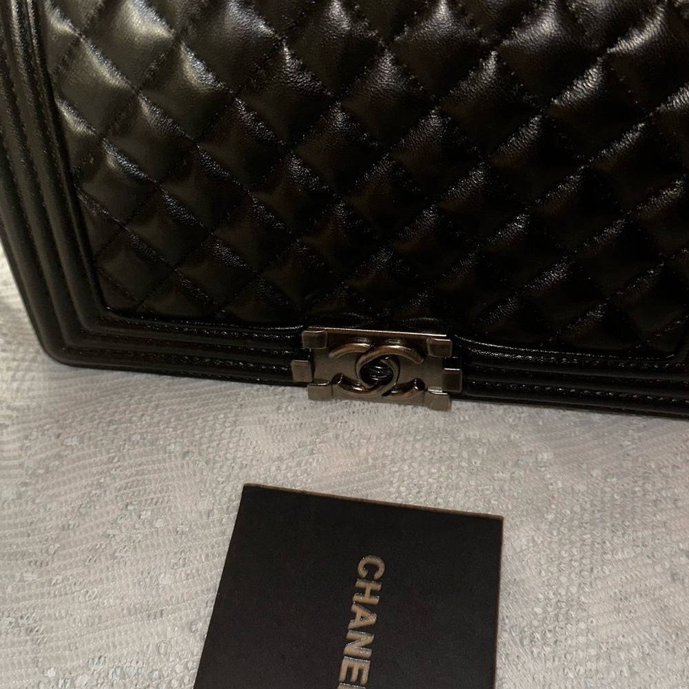 CHANEL Black Leather Flap Bag